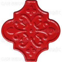 Can Seramik - 12x12 Cm. Arabesk Desenli Kabartmalı Seramik Karo N11.214