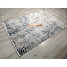 Lagos Lgs 09 Cream Blue Hav Toz Vermez Modern Makine Halısı