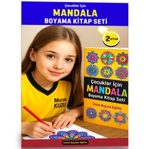 Çocuklar İçin Mandala Boyama Kitap Seti 2 Kitap