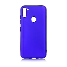 Lexroo Samsung Galaxy Uyumlu A11 Kılıf Premier Silikon Kılıf - Saks Mavi
