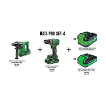 Haispro Set-4 Darbeli Kırıcı Delici Matkap RB-BH26 + Darbeli Matkap RB-DB2102