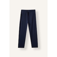 Defacto New Regular Fit Beli Bağcıklı Düz Paça Pijama Altı J0321ax26aunv135 Lacivert-nv135