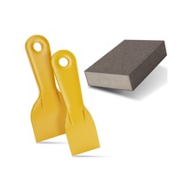 Tr Pratik 4'lü Ahşap Tamir Seti Antrasit Renk 125 Ml Tamir Macunu + 2 Adet Spatula + Kübik Zımpara 0.25 KG