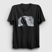 Presmono Unisex Fading In Flames T-shirt Siyah