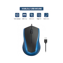 Usb Kablolu 3d Optik Mouse 3 Tuş, Yüksek Dpı Hassasiyetli Bilgisayar Mouse Çok Renkli