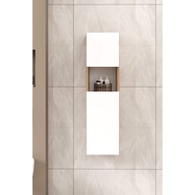 %100 Mdf 30 Cm Saura Boy Dolabı Beyaz