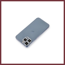 Storeşahin Apple Apple iPhone 12 Pro Uyumlu Metal Kamera Lens Koruma Cam - Gümüş Shn0720