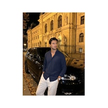 Baselco Zra Model Oversize Gömlek - %100 Pamuk % Fresh Lacivert