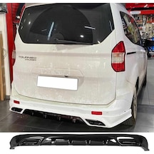 Ford Tourneo Courier Egzoz Görünümlü Arka Ek Plastik Siyah Difüzör Arka-bodykit-ek-karlık