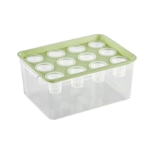 Suntek Hidroponik Yetiştirici Kutusu 12 Delik Sebzeler Yeşil