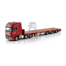 1/50 Nooteboom Red Line Daf Xg+ My25 6x2 Tag Axle Flatbed Mega Traıler - 3 Axle