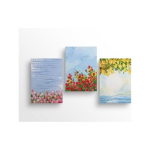 Mavi - 3'lü Defter Seti, 14x21cm, A5, Çizgili Çok Renkli