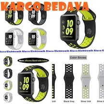Apple Uyumlu Watch 2 42 MM Silikon Sport Kordon Kayıs