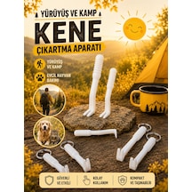 2 Li Kene Çıkarma Aparatı Seti Büyük & Küçük Boy Kene Çıkarıcı Kamp Ve Yürüyüş İçin
