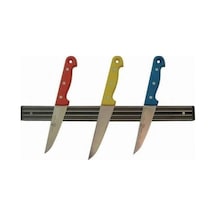 Flybuy Mıknatıslı Bıçak Askısı 33cm Kepçe Tutucu, Güçlü Mıknatıs, Mutfak Aksesuarı Siyah