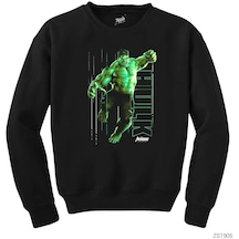 Hulk Attack Siyah Sweatshirt