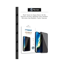 Özel Tasarım Oppo Reno 16 5g Uyumlu Privacy Hayalet Cam Telefon Koruma Cep Kalkanı Toplu Taşıma