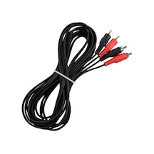 Powermaster Pm-428 Siyah 5 Metre 2 Rca + 2 Rca Kablo
