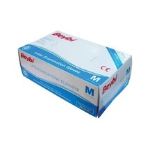 Beybi Lateks Pudralı (M) Medium Beden Muayene Eldiven 100Lü Pake
