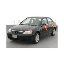 Honda Civic Krom Cam Çıtası 4 Parça 2001-2006 Paslanmaz Çelik N11.4403