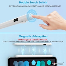 İpad Kalem Apple Pencil Alternatifi İpad Pencil Usb-c Şarj, Palm Rejection, 8 Saat Pil İpad 6-10, Air, Pro, Mini Uyumlu,dijital Göstergeli Belirtilmemiş