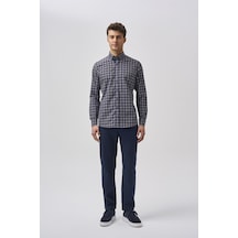 Bisse Bisse Studio Erkek Regular Fit Uzun Kollu Cepsiz Gömlek Lacivert Bsgmeks252046 E39 Lacivert