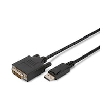 Digitus Ak-340301-050-S 5 M Display Port To Dvi 24+1 Dp1.1A Awg28 2x Zırhlı Kilit Dönüştürücü Kablo