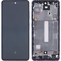 Tkgz - Samsung Galaxy A52 - Sm-a525 Uyumlu Lcd Ekran Dokunmatik Servis Çıtalı Mor