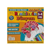 Maxi Renklerin Dünyası - 4 Adet Tarı Çok  Renkli