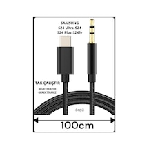 Samsung Galaxy Uyumlu  S24 Ultra S24 S24 Plus S24 Fe Aux Kablo Type C Aux Kablo Tak Çalıştır Dac Çipli
