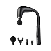 Uzatma Saplı Masaj Tabancası, 4 Başlıklı Taşınabilir Derin Doku Masaj Aleti, 6 Hız Ayarlı, Type-c Şarj Aleti, 6mm Strok