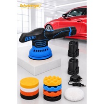 10-900s Şarjlı 12 Parçalı Set Pasta Cila Zımpara Polisaj Makine Armut Batarlı Pro Mavi
