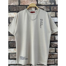 Altamira Erkek Believe Baskılı Oversize T-shirt 001