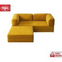 Herev 180x180 Cm 50 Dns Modüler Köşe Koltuk Fitilli Kadife Kumaş, Yatak Olabilen, Modern Tasarım Şark Köşe Hardal Herev 180x180 Cm 50 Dns Modüler Köşe Koltuk Fitilli Kadife Kumaş, Yatak Olabilen, Modern Tasarım Şark Köşe Hardal