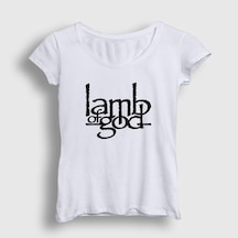 Presmono Kadın Logo Lamb Of God T-shirt Beyaz Presmono Kadın Logo Lamb Of God T-shirt Beyaz