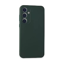 Samsung Uyumlu Galaxy A15 4g Uyumlu Kılıf First Silikon - Koyu Yeşil