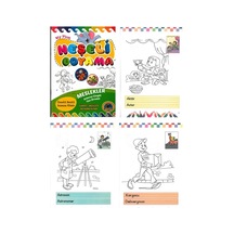 4e Neşeli Boyama Kitabı Renkli Türkçe-ingilizce Meslekler 1
