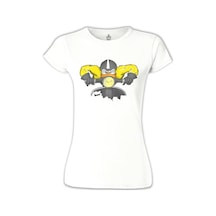 Vespa - Duck Beyaz Kadın Tshirt 001