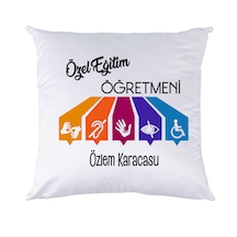 Özel Eğitim Öğretmenine Öğretmenler Günü Hediyesi Isimli Yastık