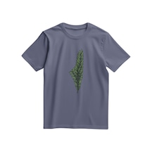 Kısa Kollu Zeytin Dalı İle Filistin Haritası Dijital Baskılı Unisex Filistin Tişört S - 2xl T300026 Koyu Gri