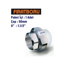 Fırat İç Dişli Oynar Başlıklı Rakor 50mm, 1.1/2'', 1 Adet, 7b65050191
