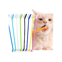 Kedi Köpek Çift Taraflı Diş Fırçası Yavru ve Yetişkinler İçin Pet Diş Sağlığı Koruma 1 Adet