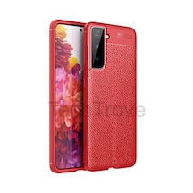 Samsung Uyumlu Galaxy S21 Kılıf Deri Extra Korumalı Slikon Kapak