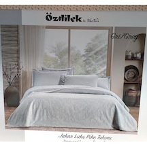 Özdilek Rf-gri-jakar Lux Tek Kişilik Piketakımı 2 Yastık Kılıflı