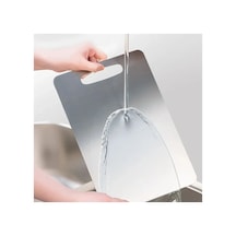 Paslanmaz Çelik Kesme Tahtası 24x15 Cm Mutfak Sebze Et Kesme Tahtası Doğrama Tahtası Mutfak Aksesuarları Bx40 Çok Renkli