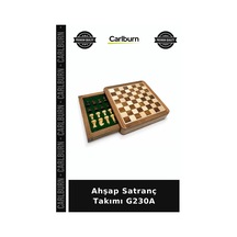 Ahşap Satranç Takımı G230a Salon Aksesuarı Hobi Seti Çekmeceli Model
