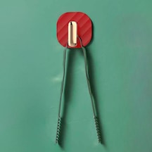 2li Yapışkanlı Retro Askılık Dolap Kapak Kulpu Kırmızı 5361 Çok Renkli