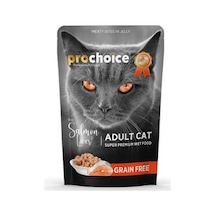 Pouch Somonlu Ve Ciğerli Tahılsız Yetişkin Kedi Konservesi 85 Gr
