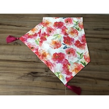 Fuşya Soft Çiçek Desenli Runner