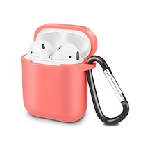 Gld-spt- Newface Apple Uyumlu AirPods 2 2.nesil Sert Silikon Kılıf - Fuşya